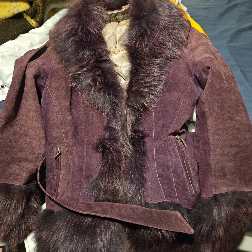 REAL lambskin & Fur Coat ! - Picture 10 of 10